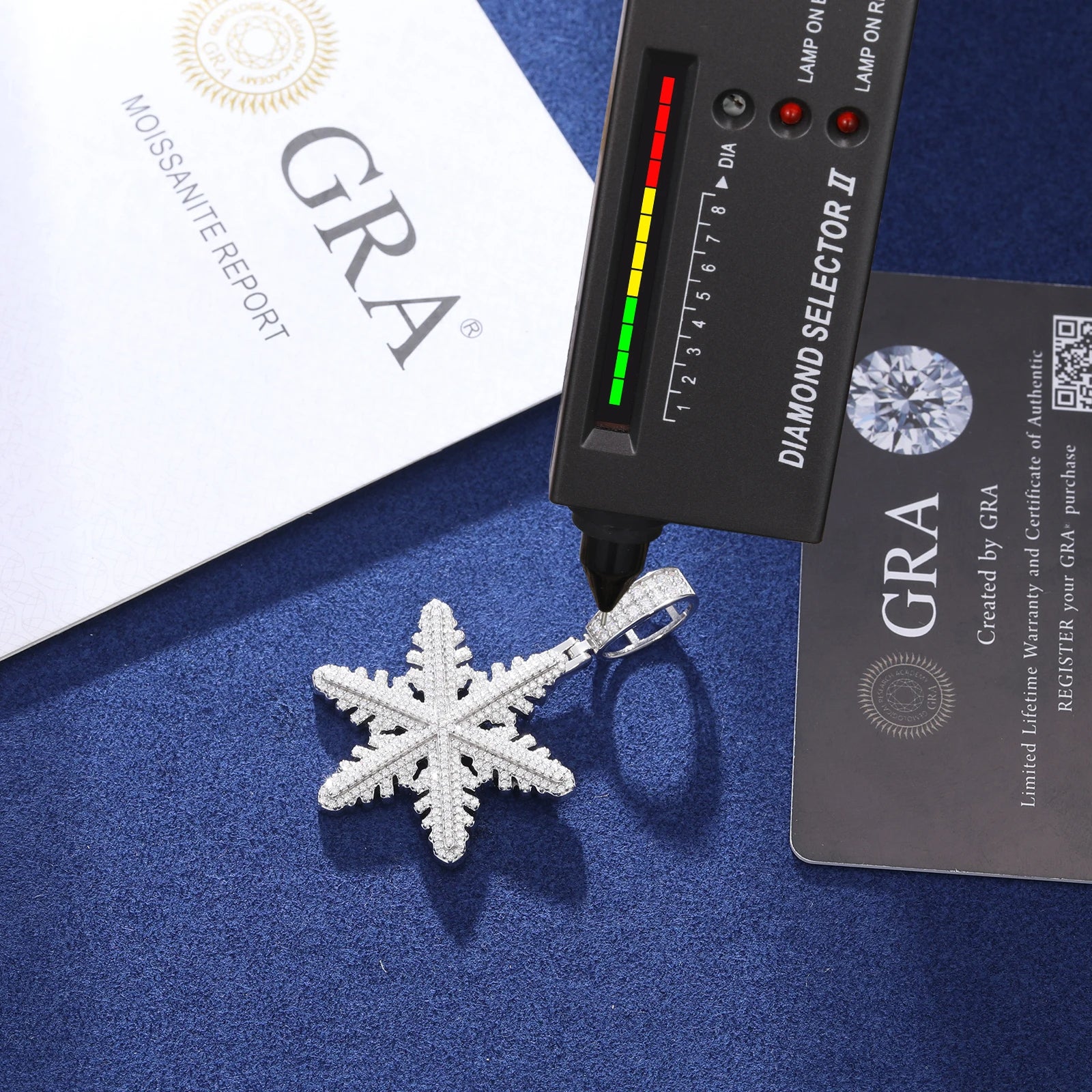 Moissanite Iconic Snowflake Pendant