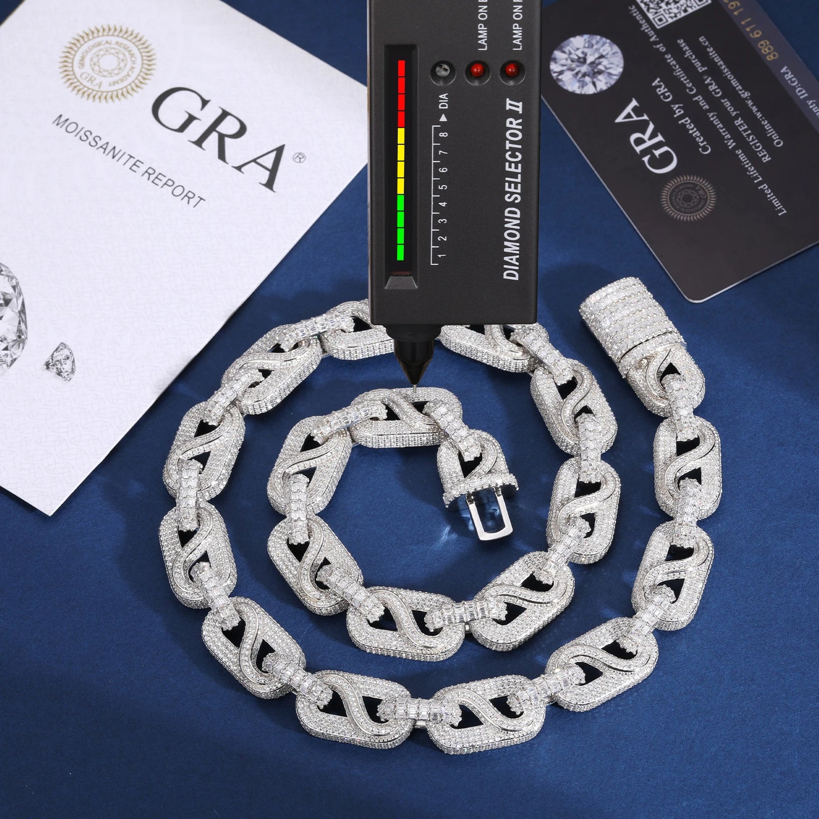Moissanite Linked Cuban Chain