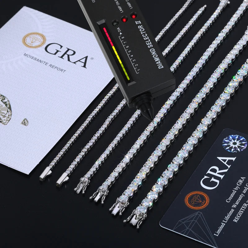 Iced Moissanite Tennis Chain - 4mm