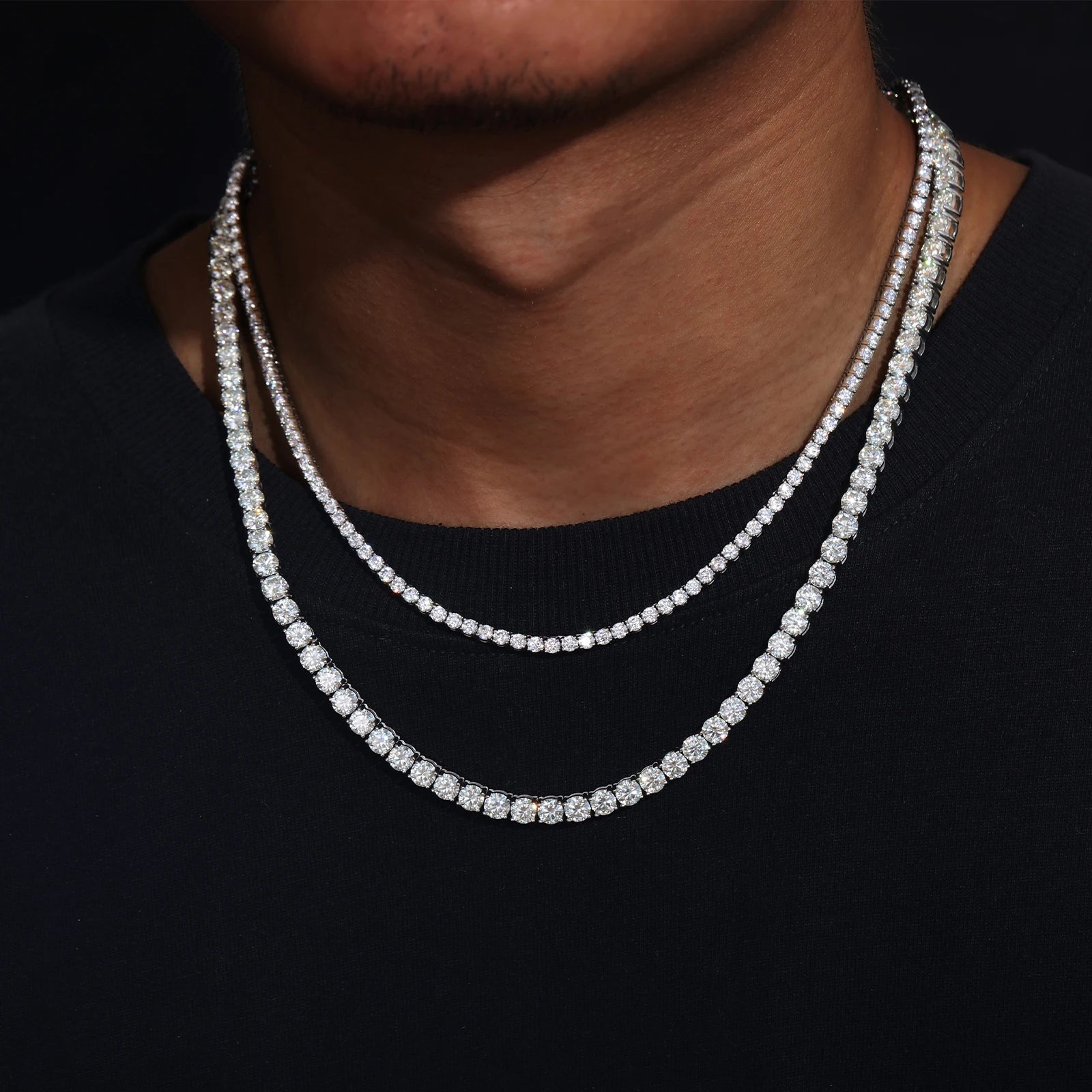 Iced Moissanite Tennis Chain - 5mm