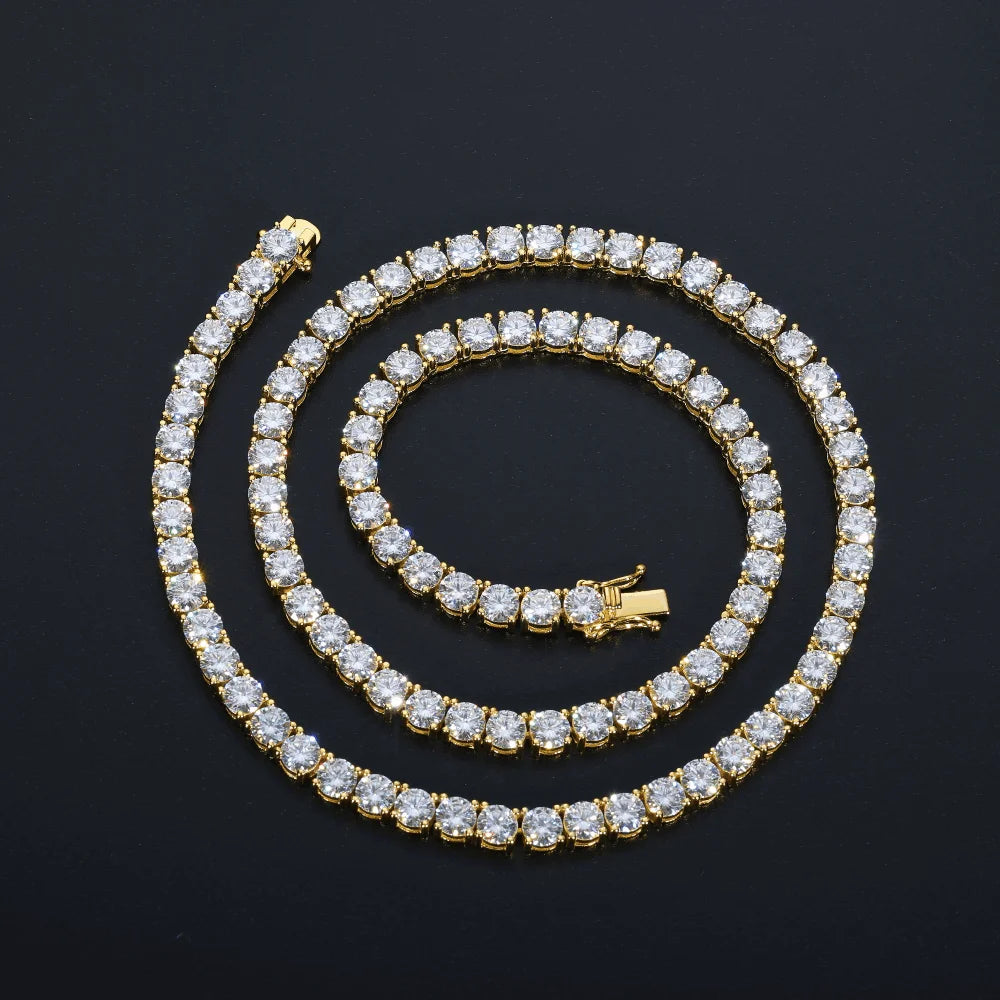 Iced Moissanite Tennis Chain - 5mm